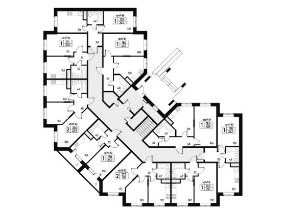 47 м², 2-комн. квартира, 1/3 этаж