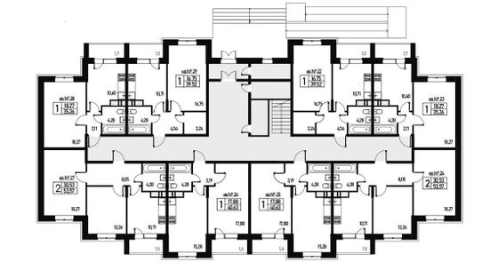 53 м², 2-комн. квартира, 1/3 этаж