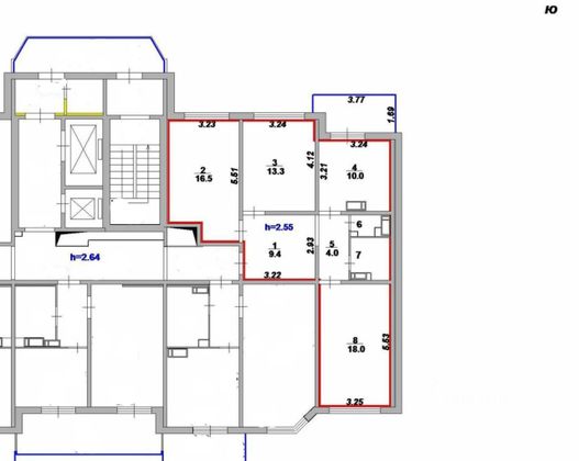 Продажа 3-комнатной квартиры 75,3 м², 4/19 этаж