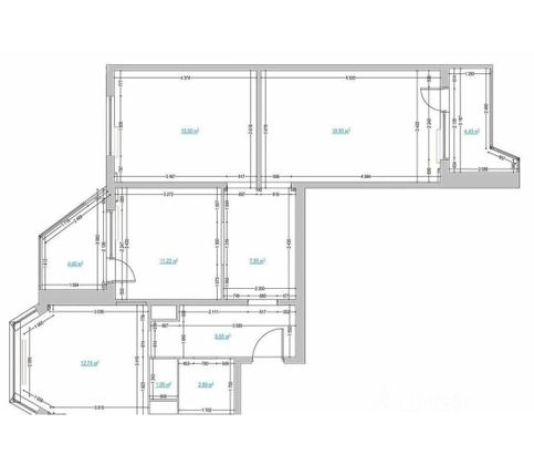 Продажа 3-комнатной квартиры 75,8 м², 7/17 этаж