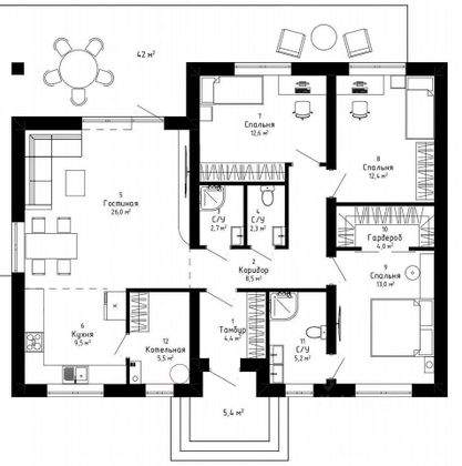 Продажа дома, 150 м², с участком 7 соток