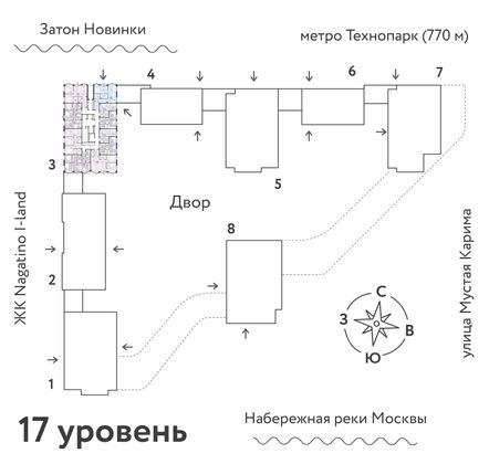 Продажа квартиры-студии 34,2 м², 17/20 этаж