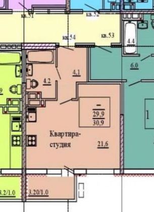 Продажа квартиры-студии 33 м², 7/25 этаж