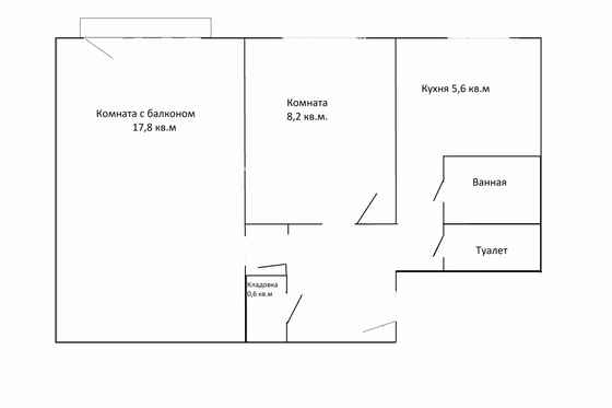 Продажа 2-комнатной квартиры 40,9 м², 4/5 этаж