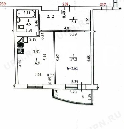 Продажа 1-комнатной квартиры 47 м², 14/16 этаж