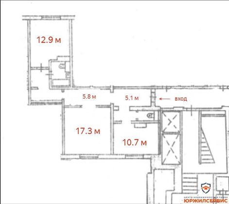 Продажа 2-комнатной квартиры 64,4 м², 1/10 этаж