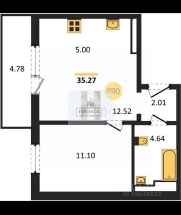 Продажа 2-комнатной квартиры 40,5 м², 9/10 этаж