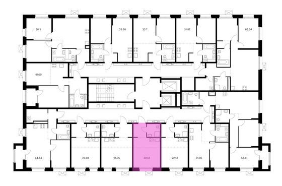 Продажа квартиры-студии 22,1 м², 6/10 этаж