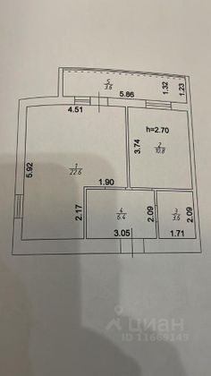 Продажа 1-комнатной квартиры 47 м², 5/11 этаж
