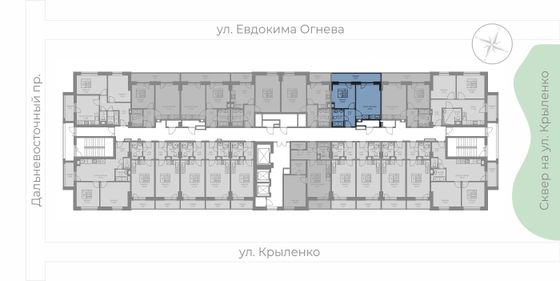 52,6 м², 2-комн. квартира, 2/15 этаж