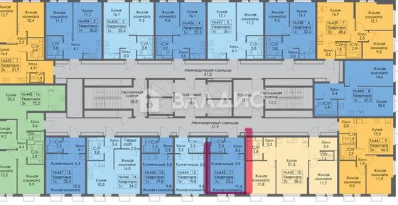 Продажа квартиры-студии 23,6 м², 29/33 этаж