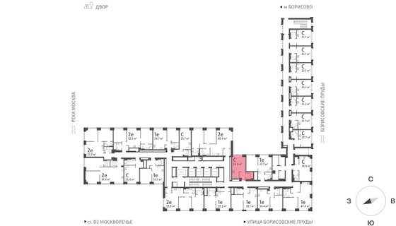 Продажа квартиры-студии 24,5 м², 2/52 этаж