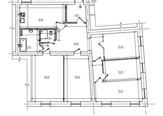 Продажа многокомнатной квартиры 142 м², 4/4 этаж