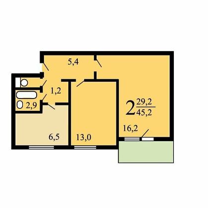 Аренда 1-комнатной квартиры 27 м², 12/22 этаж