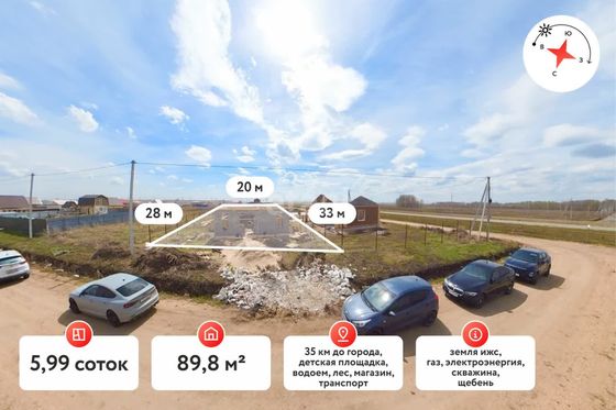 Продажа дома, 89,8 м², с участком 6 соток