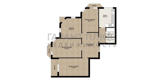 Продажа 3-комнатной квартиры 114,3 м², 10/10 этаж