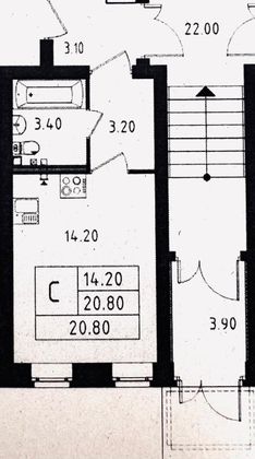 Продажа квартиры-студии 19 м², 1/4 этаж