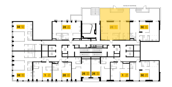 Продажа 2-комнатной квартиры 76,4 м², 2/35 этаж