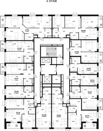Продажа 3-комнатной квартиры 68,8 м², 4/10 этаж