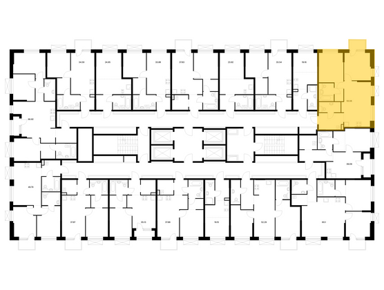 Продажа 2-комнатной квартиры 55,6 м², 14/24 этаж