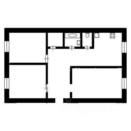 Продажа 3-комнатной квартиры 60,3 м², 1/9 этаж