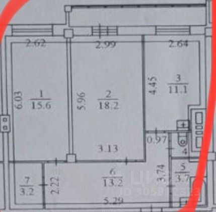 Продажа 2-комнатной квартиры 66 м², 16/21 этаж