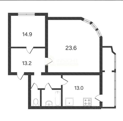 Продажа 2-комнатной квартиры 70 м², 3/4 этаж