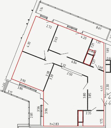 Продажа 3-комнатной квартиры 98,8 м², 18/23 этаж