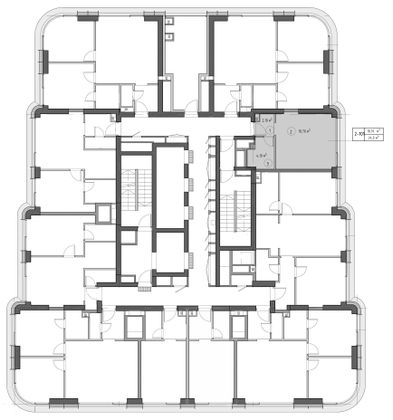 Продажа квартиры-студии 24,5 м², 12/53 этаж