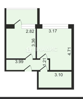 Продажа 1-комнатной квартиры 36 м², 4/18 этаж