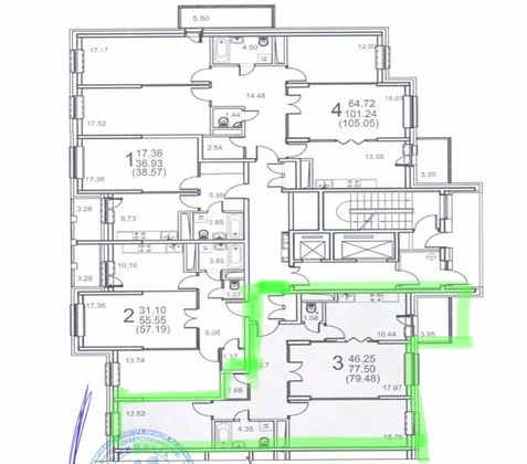 Продажа 3-комнатной квартиры 80 м², 14/18 этаж