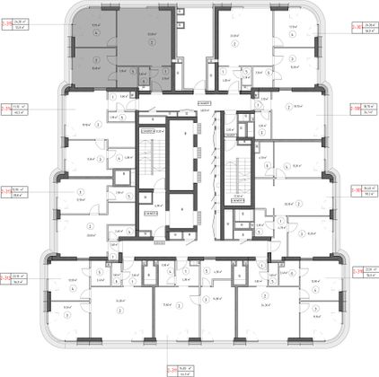 Продажа 2-комнатной квартиры 55,8 м², 34/53 этаж