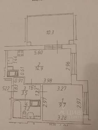 Продажа 1-комнатной квартиры 31,3 м², 6/10 этаж