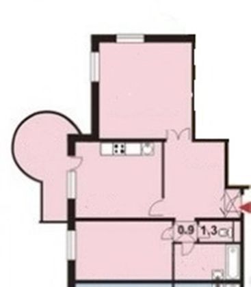 Продажа 2-комнатной квартиры 70,4 м², 12/25 этаж