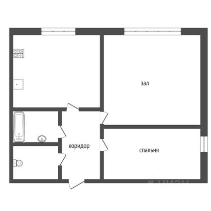 Продажа 2-комнатной квартиры 42 м², 2/5 этаж