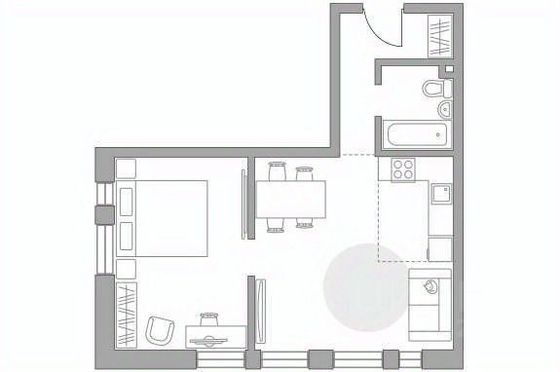 Продажа 2-комнатной квартиры 45,2 м², 26/30 этаж