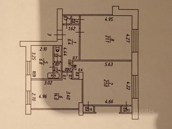 Продажа 3-комнатной квартиры 79 м², 1/4 этаж