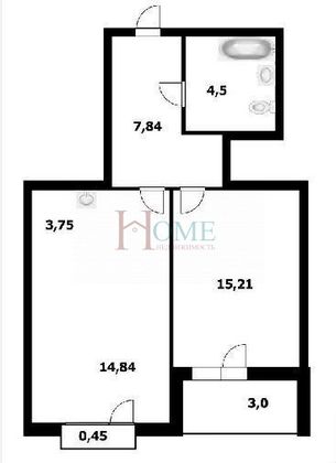Аренда 2-комнатной квартиры 46 м², 25/25 этаж