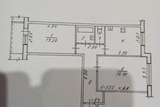 Продажа 2-комнатной квартиры 57 м², 1/9 этаж