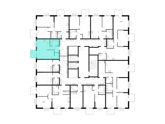 Продажа 1-комнатной квартиры 33,5 м², 6/17 этаж