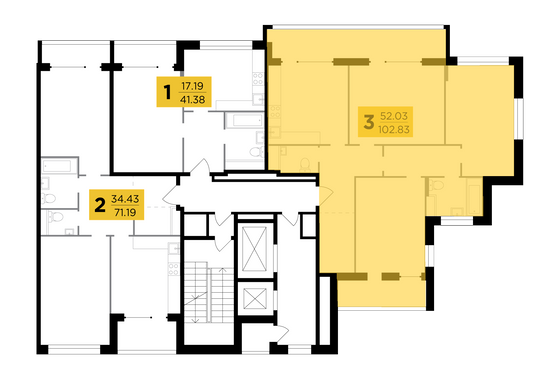 Продажа 3-комнатной квартиры 102,8 м², 6/9 этаж