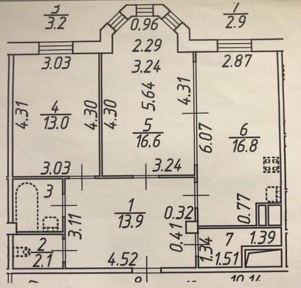 Продажа 2-комнатной квартиры 68,5 м², 2/7 этаж