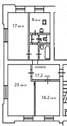 Продажа 1 комнаты, 17 м², 1/5 этаж