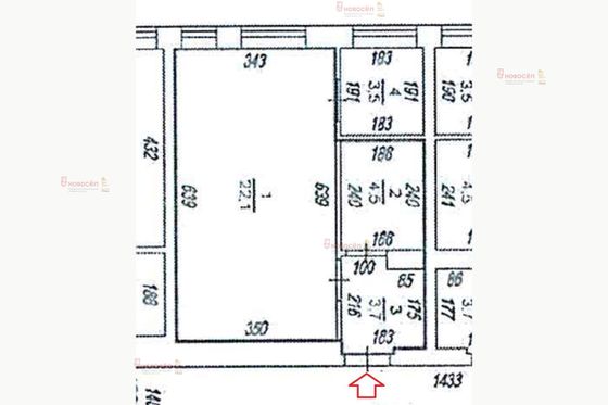 Аренда 1-комнатной квартиры 30 м², 7/17 этаж