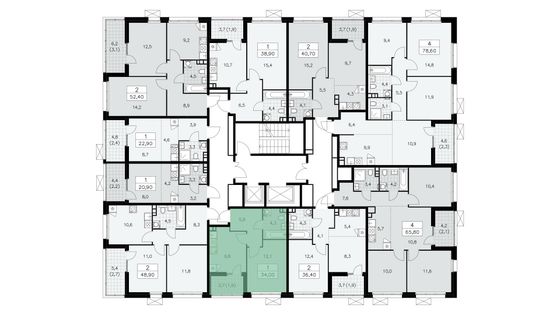 Продажа 1-комнатной квартиры 33,3 м², 15/15 этаж