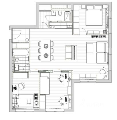 Продажа 3-комнатной квартиры 86 м², 13/27 этаж