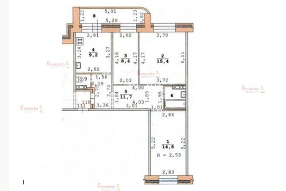 Продажа 3-комнатной квартиры 63 м², 4/10 этаж