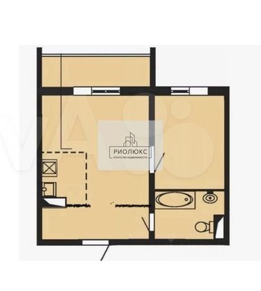 Продажа 1-комнатной квартиры 40,6 м², 3/10 этаж