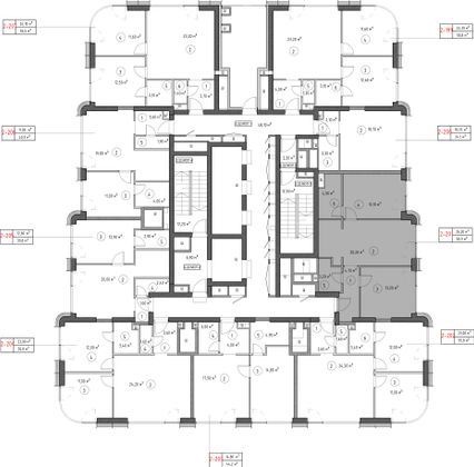 Продажа 2-комнатной квартиры 58,9 м², 22/53 этаж