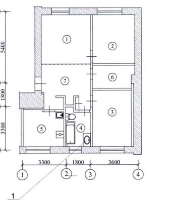 Продажа 3-комнатной квартиры 68 м², 6/7 этаж